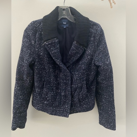 ❄️Wool Blend GAP Bomber Jacket XS/S - Picture 2 of 4